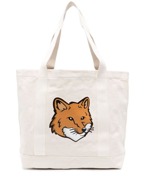 Borsa tote in tela Fox Head MAISON KITSUNE | LW05101WW0050P700